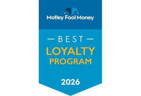 Graphic reading: Best Loyalty Program for 2026 from Motley Fool Money